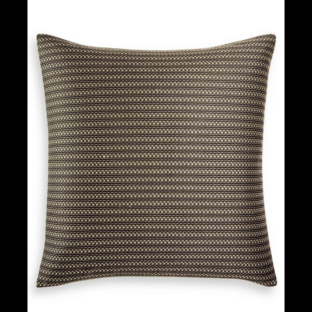 NWD‎ Hotel Collection Linear Chevron (1) European Euro Case Sham in Black
